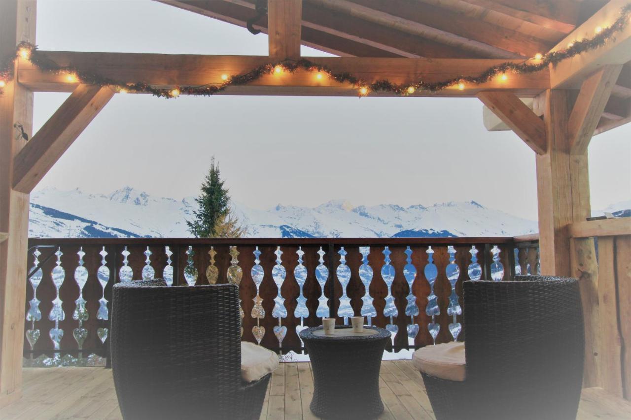 Chalet Miravidi, Montchavin-La Plagne, Jacuzzi & Sauna Buitenkant foto