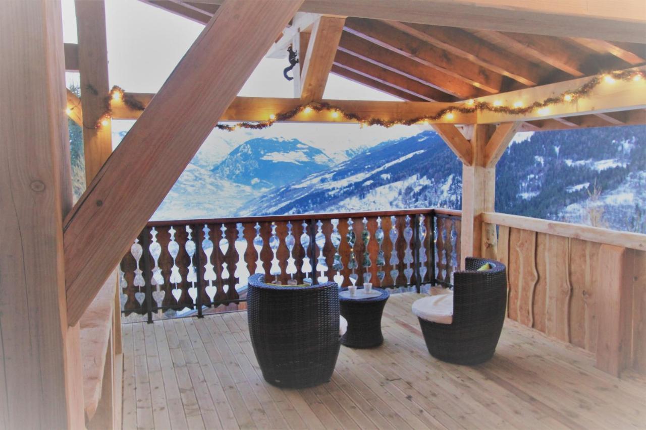 Chalet Miravidi, Montchavin-La Plagne, Jacuzzi & Sauna Buitenkant foto
