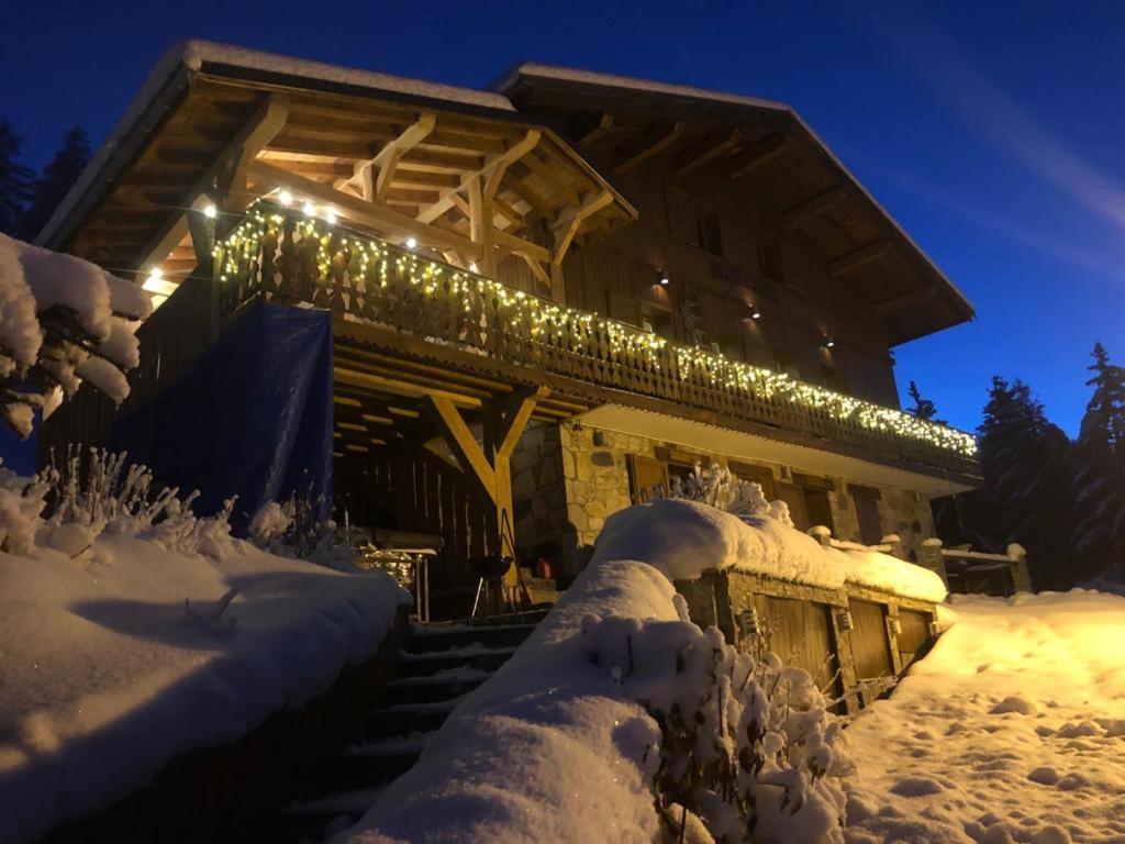 Chalet Miravidi, Montchavin-La Plagne, Jacuzzi & Sauna Buitenkant foto