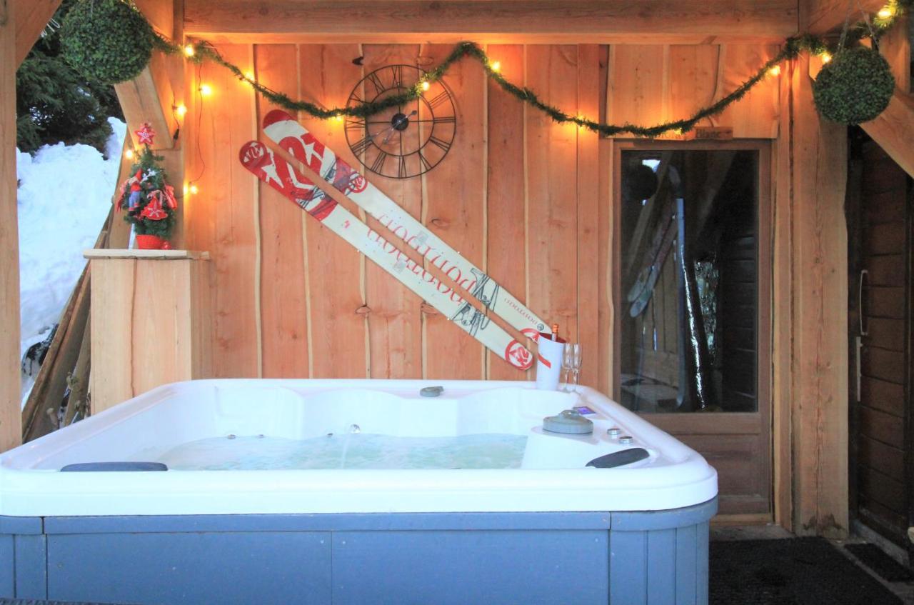 Chalet Miravidi, Montchavin-La Plagne, Jacuzzi & Sauna Buitenkant foto