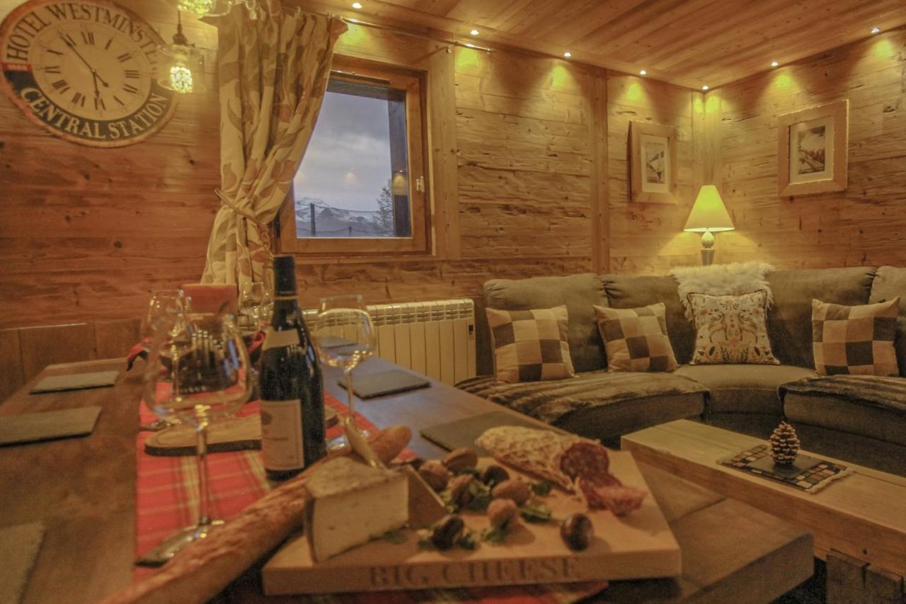 Chalet Miravidi, Montchavin-La Plagne, Jacuzzi & Sauna Buitenkant foto