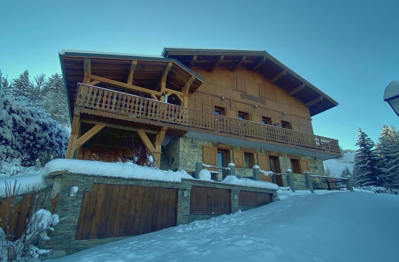 Chalet Miravidi, Montchavin-La Plagne, Jacuzzi & Sauna Buitenkant foto
