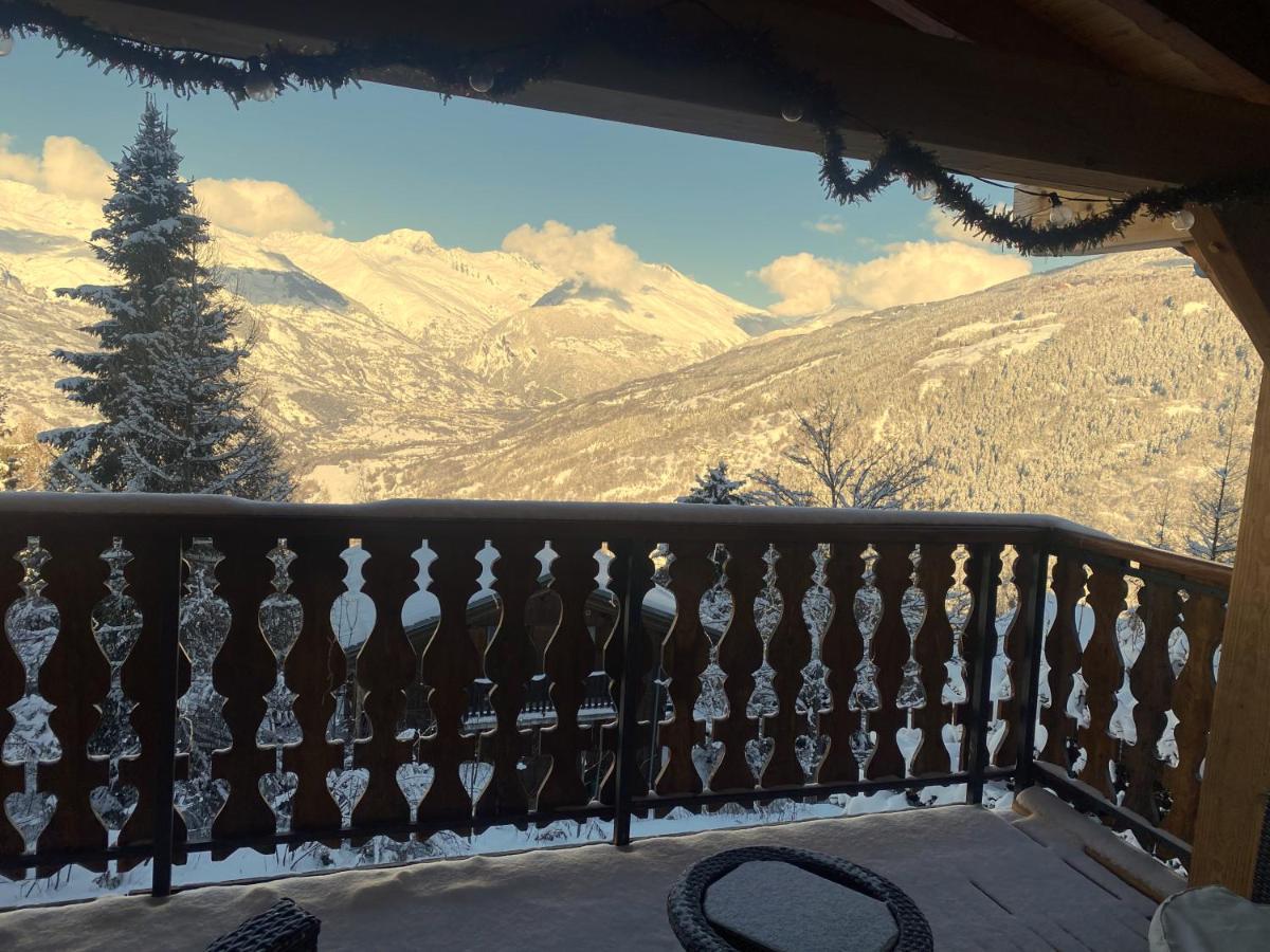Chalet Miravidi, Montchavin-La Plagne, Jacuzzi & Sauna Buitenkant foto