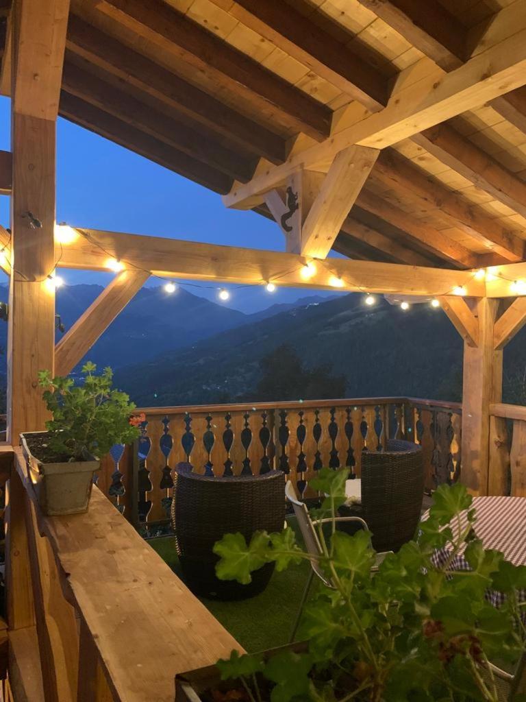 Chalet Miravidi, Montchavin-La Plagne, Jacuzzi & Sauna Buitenkant foto