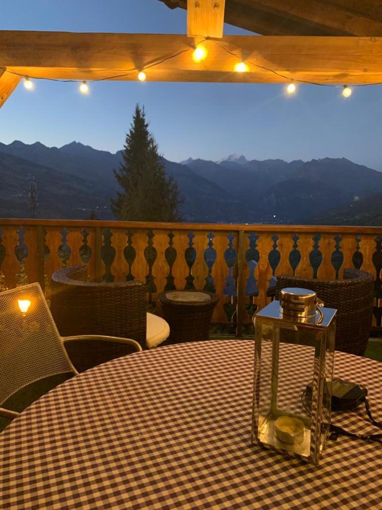 Chalet Miravidi, Montchavin-La Plagne, Jacuzzi & Sauna Buitenkant foto