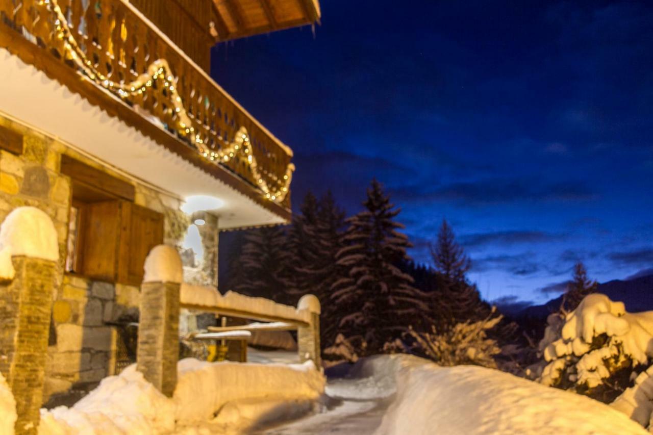 Chalet Miravidi, Montchavin-La Plagne, Jacuzzi & Sauna Buitenkant foto